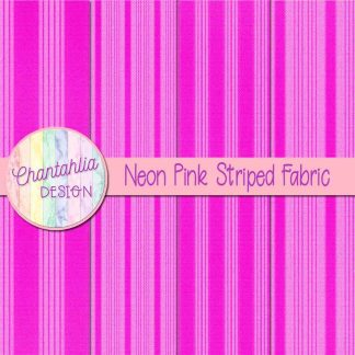 Free neon pink striped fabric digital papers