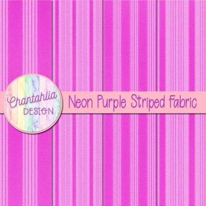 Free neon purple striped fabric digital papers