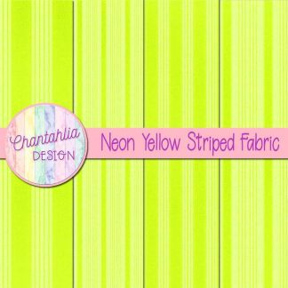 Free neon yellow striped fabric digital papers