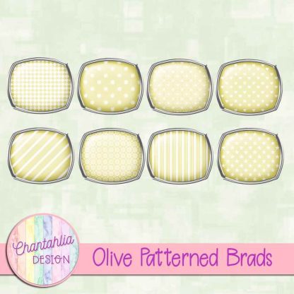 Free olive patterned brads