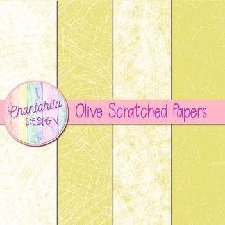 Free olive scratched digital papers