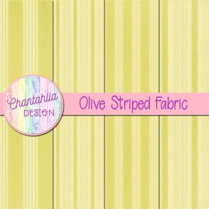 Free olive striped fabric digital papers
