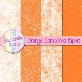 Free orange scratched digital papers