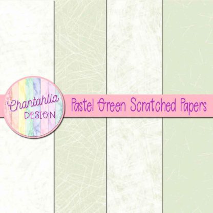 Free pastel green scratched digital papers