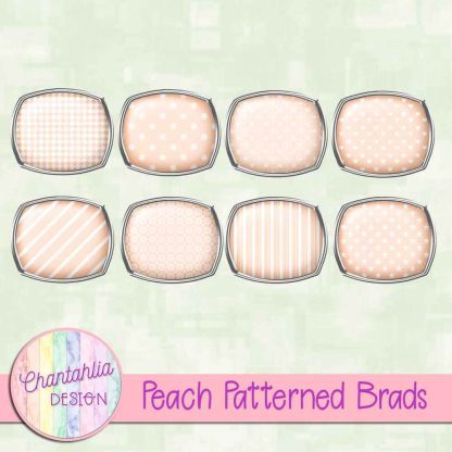 Free peach patterned brads