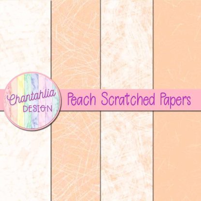 Free peach scratched digital papers