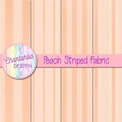 Free peach striped fabric digital papers