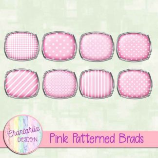 Free pink patterned brads