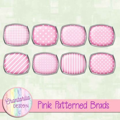 Free pink patterned brads