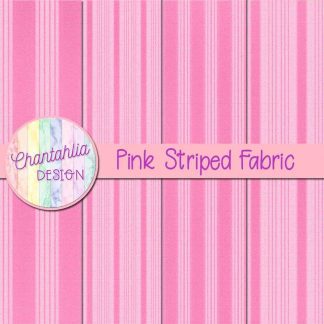Free pink striped fabric digital papers