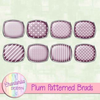 Free plum patterned brads
