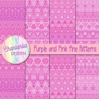 Free purple and pink fine patterns digital papers