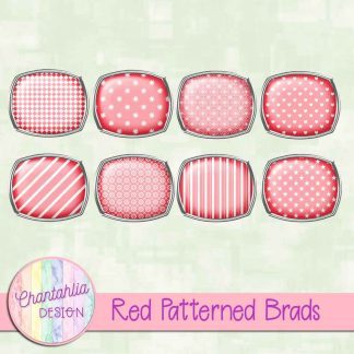 Free red patterned brads