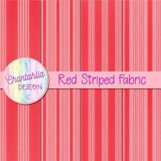 Free red striped fabric digital papers