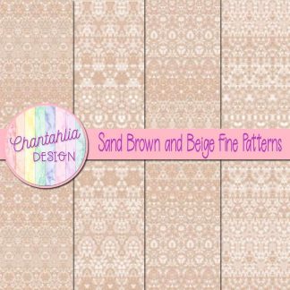 Free sand brown and beige fine patterns digital papers