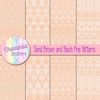 Free sand brown and peach fine patterns digital papers