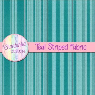 Free teal striped fabric digital papers