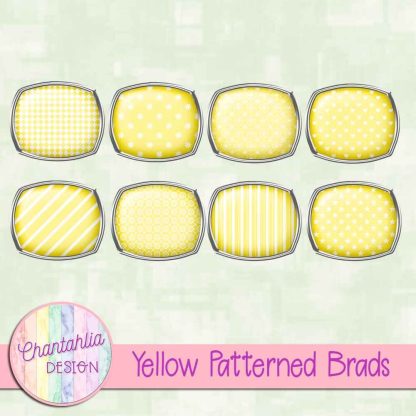 Free yellow patterned brads