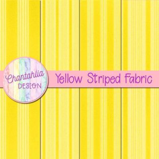 Free yellow striped fabric digital papers
