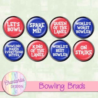 Free brads in a Bowling theme.