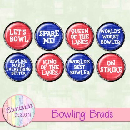Free brads in a Bowling theme.