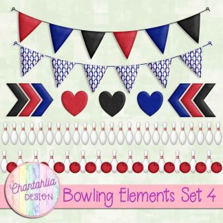 Free design elements in a Bowling theme