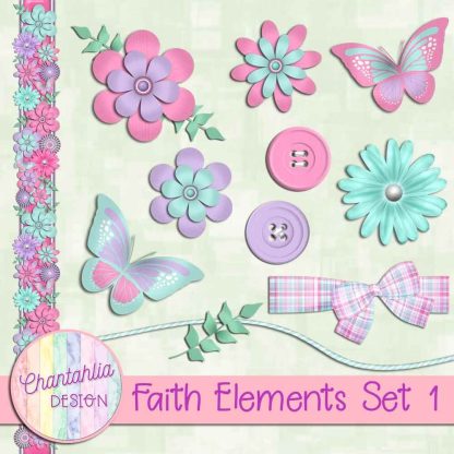 Free design elements in a Faith theme