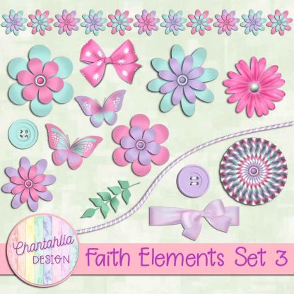 Free design elements in a Faith theme