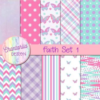 Free digital papers in a Faith theme