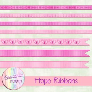 Free ribbons in a Hope theme