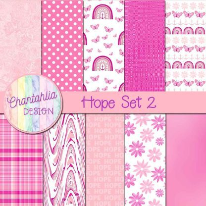 Free digital papers in a Hope theme