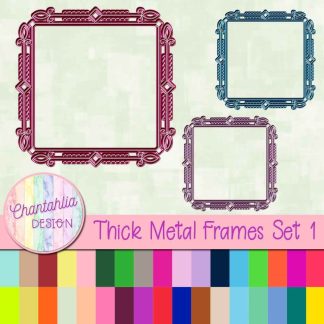 free thick metal frame design elements