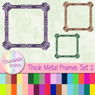 Free thick metal frame design elements