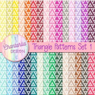 Free digital papers featuring a triangles patterns design