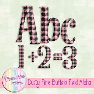 Free dusty pink buffalo plaid alpha