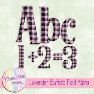 Free lavender buffalo plaid alpha