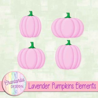 Free lavender pumpkin design elements