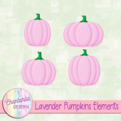 Free lavender pumpkin design elements