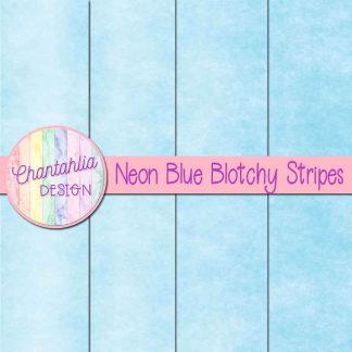 Free neon blue blotchy stripes digital papers