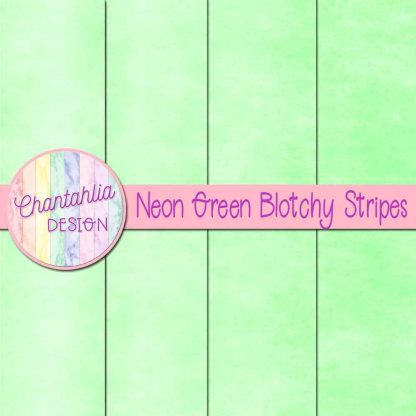 Free neon green blotchy stripes digital papers