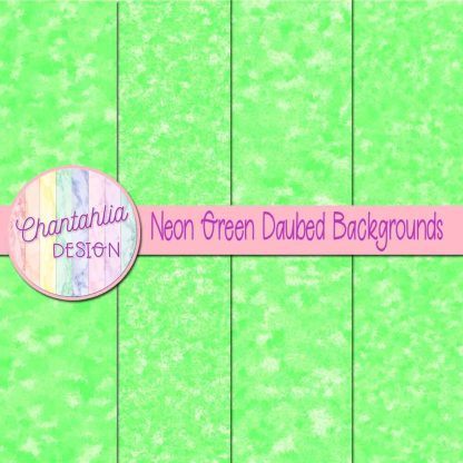 Free neon green daubed backgrounds