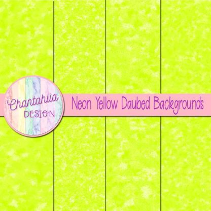 Free neon yellow daubed backgrounds