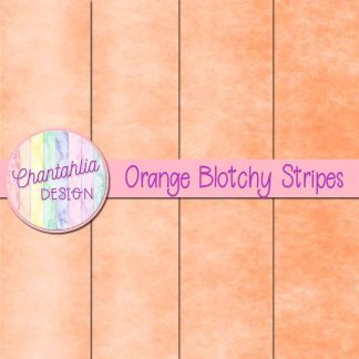 Free orange blotchy stripes digital papers