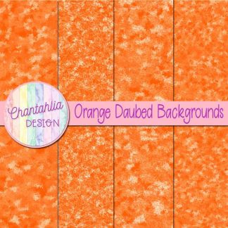 Free orange daubed backgrounds
