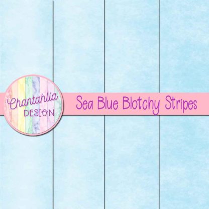 Free sea blue blotchy stripes digital papers