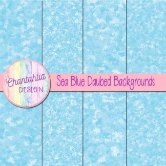 Free sea blue daubed backgrounds