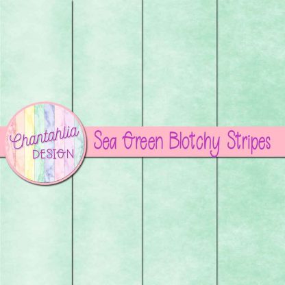 Free sea green blotchy stripes digital papers