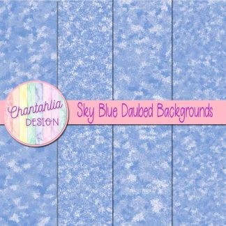 Free sky blue daubed backgrounds