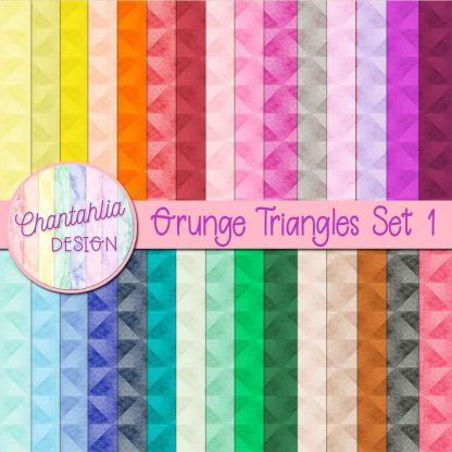 Free digital papers featuring grunge triangles.