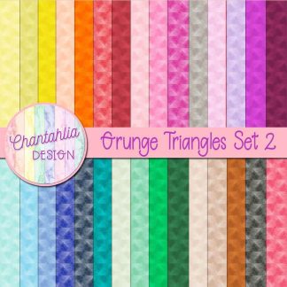 Free digital papers featuring grunge triangles.